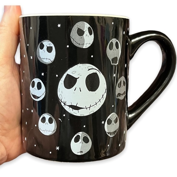 Disney Nightmare Before Christmas Jack Skellington Moon Phases Mug Black Ceramic - Picture 2 of 9